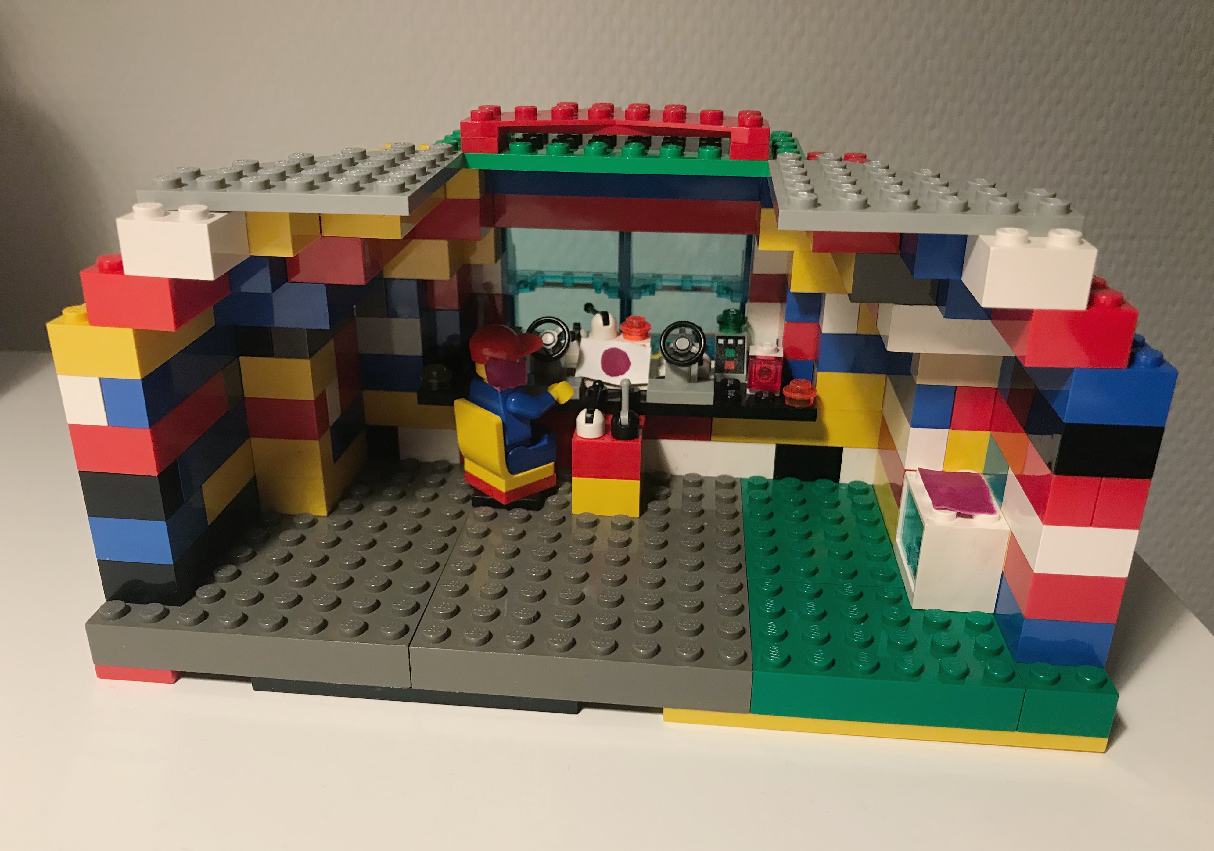 Cockpit made out of Lego